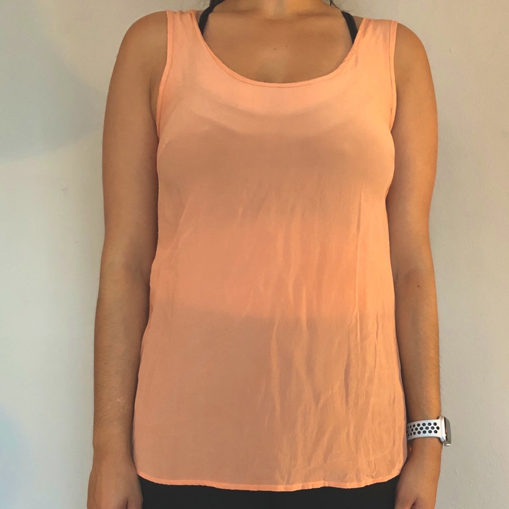 100% silk orange blouse - Blaque label